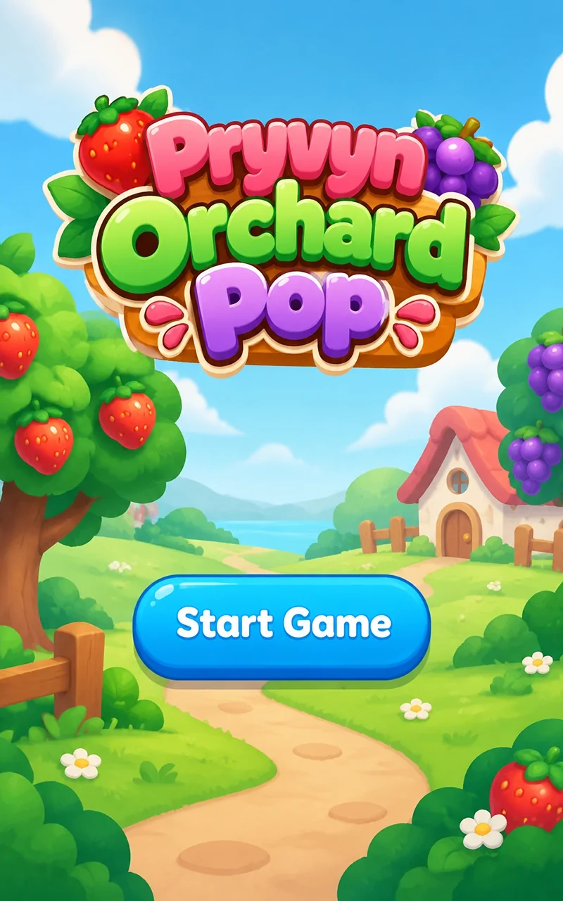 Pryvyn Orchard Pop fruit matching board